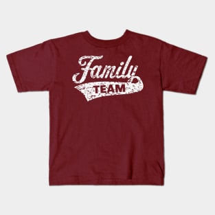 Family Team (Vintage / White) Kids T-Shirt